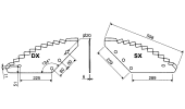 BLADES FOR MIXING MACHINES-VERTICAL