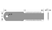 Coltello per trinciapaglia dentato