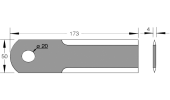 Mower blade for forage cutting