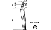 Tine for power harrows - Flat conical