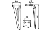 Dente per erpici rotativi