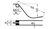 Rotary swather spring