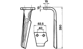 Dente per erpici rotativi - KG26