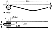 Rotary swather spring