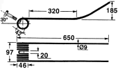 Rotary swather spring