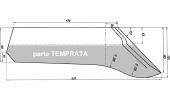 Adaptable share for ploughs