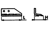 Angular blade 2 holes for trencher