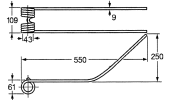 Rotary swather spring