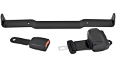 Seat belt kit with rewinder