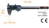 Digital vernier caliper