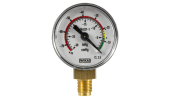 Vacuum gauge with bottom connection