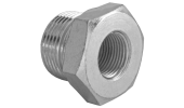 Compact reducing nipple
