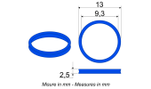 Guarnizione innesto maschio per piastra multifaster